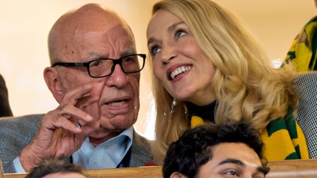 rupertmurdochengagedtomodeljerryhall